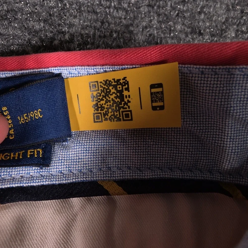 NWD Polo Ralph Lauren Chino Mens 38x30 Nantucket Red Stretch Straight Fit READ